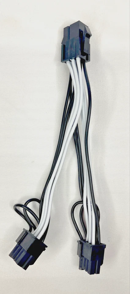 PCIe Splitter 6-Pin Female to Dual 8 Pin (6+2) Male Power Cable 18AWG GPU Mining - Image 1 of 4