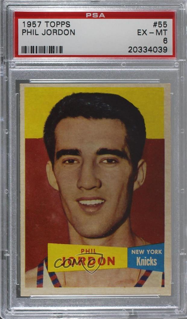1957-58 Topps Phil Jordon #55 PSA 6 Rookie RC