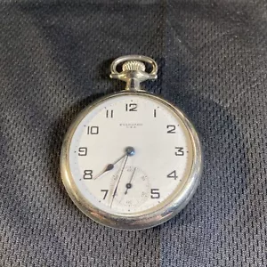 New York Standard USA 15 Jewels Taschenuhr läuft Vintage Antik - Bild 1 von 22