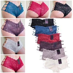 Lot 6-12 Boy Short Boyshort Sexy Underwear Panties Knicker Side Detail 9054 S-XL - Picture 1 of 16