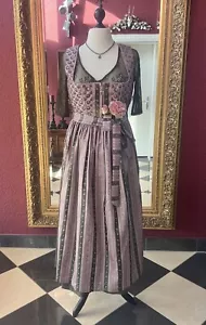Wunderschönes Dirndl in Gr. 42 Rosé Oliv geblümt - Bild 1 von 5