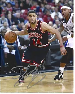 D.J. Augistin-Chicago Bulls-foto autografata 8x10 basket - Foto 1 di 1