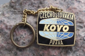 Portachiavi portachiavi logo elettronica Tesla Kovo vintage Cecoslovacchia fob - Foto 1 di 2