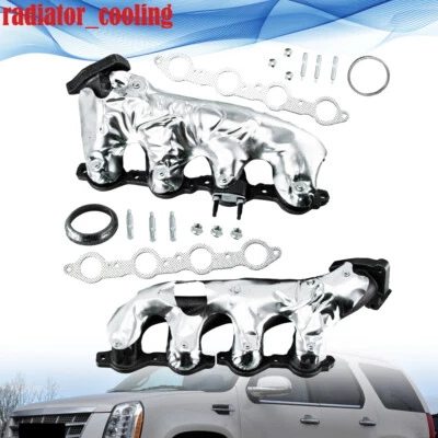 Kit de colector de escape derecho y derecho para Chevy Silverado Suburban GMC Sierra 1500 2500 Foto 1 de 4