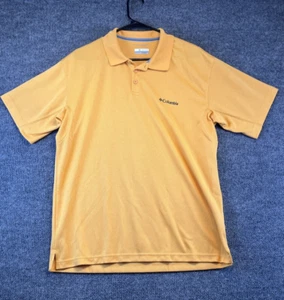 Columbia Shirt Men's Large Peach Polo Short Sleeve Omni-Shade - Picture 1 of 7