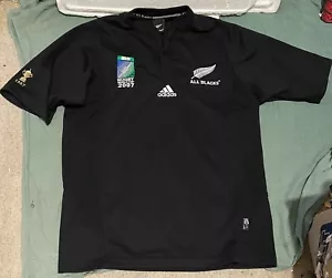 New Zealand All Blacks RUGBY WORLD CUP 2007 Jersey Mens ADIDAS VINTAGE - MEDIUM - Picture 1 of 7