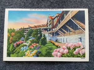 The Mayview Manor, Blowing Rock, North Carolina Vintage Postcard - Imagen 1 de 2