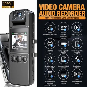 Mini 1.3" Screen HD 1080P Video Portable Digital Conference Recorder Body Camera - Picture 1 of 12