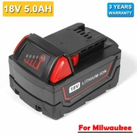 For 18V 5.0AH Milwaukee M18 Li-Ion XC 5.0 Extended Capacity Battery 48-11-1852