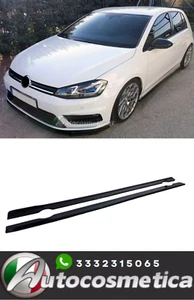 MINIGONNE LATERALI ABS NERO LUCIDO PEDANE PER VW GOLF 7 7.5 2012-2019 - Foto 1 di 7