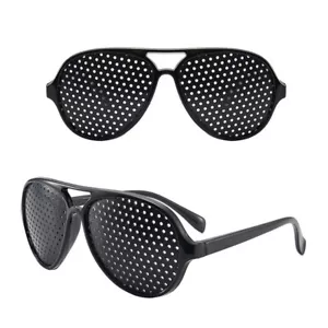 1 Pair Small hole Glasses Eyes Correction Exercise Eyesight Care Improvement US^ - Picture 1 of 9