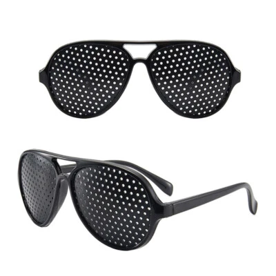 1 par de gafas de agujero pequeño corrección de ojos ejercicio mejora del cuidado de la vista EE. UU^ Foto 1 de 4