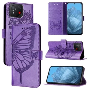 For Asus ROG Phone 8 Embossed Butterfly Leather Phone Case cover shell - Photo 1 sur 1