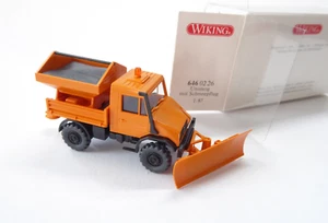 Unimog m. Schneepflug ★ ★ Wiking 1:87 / HO in OVP # 1609 - Bild 1 von 2