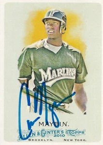 Cameron Maybin Signed 2010 Topps Allen & Ginter Card #156 Marlins Cubs Autograph - Picture 1 of 12