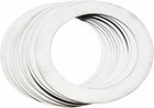 Made in USA 10-Pack Stainless Steel Round Shims: 0.012" Thick, 2" ID x 2-3/4" OD