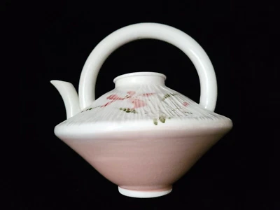 Tetera GRANDE vintage pintada a mano firmada por artista "F....llo 1990" Foto 1 de 4