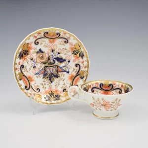 Gorgeous Samuel Alcock Porcelain Imari Cup & Saucer c.1825-1830 Antique Teacup - Picture 1 of 12
