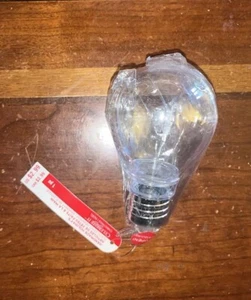 NWT Michaels Celebrate It Clear Plastic Craft Christmas Holiday Light Ornament - Picture 1 of 3