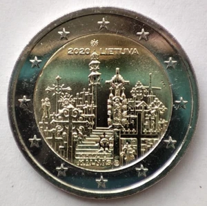 Lituania 2 euro moneta 2020 Collina delle Croci UNC da bankroll - Foto 1 di 2