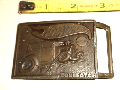 Hebilla de cinturón de coleccionista Mattel Hot Wheels 1978 de colección Foto 1 de 3