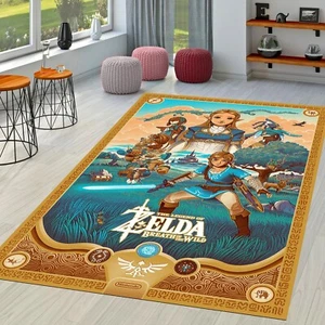 Alfombra The Legend of Zelda, alfombra para sala de juegos, alfombra para videojuegos, alfombra para habitación para niños, alfombra para jugadores - Imagen 1 de 10