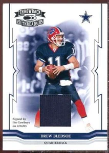 Drew Bledsoe Card 2005 Throwback Threads Jerseys #39 - Picture 1 of 2