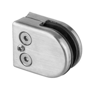 Acero Inox Soporte Glasklemmhalter Hueco Media Luna 50 X 43MM - Modelo 20P - Imagen 1 de 11