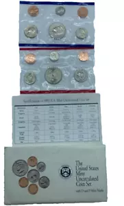 1992 US Mint Uncirculated P&D Coin Set In OGP With COA - Picture 1 of 11