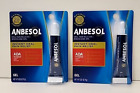2 pk x ANBESOL Maximum Strength instant Oral Pain Reliever Gel 0.33 oz EXP 01/26
