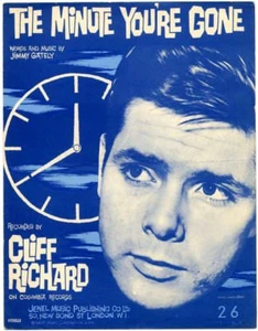 Cliff Richard The Minute You're Gone 1963 Sheet Music - Picture 1 of 1