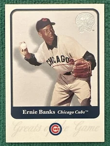 Fleer Greats of the Game 2001 #53 ⚾️ Salón de la fama Ernie Banks ⚾️ Chicago Cubs 🐻 - Imagen 1 de 6