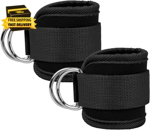 Correas de tobillo bandas de resistencia al tobillo puños de muñeca correas acolchadas ajustables fitness - Imagen 1 de 7