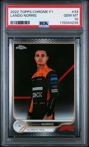 PSA 10 2022 Topps Chrome Formula 1 #33 Lando Norris - Bild 1 von 2