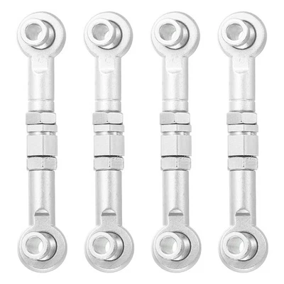 4x Lenk-Servo-Stange Alu für RC-Auto (Silber, 38mm) - Bild 1 von 4