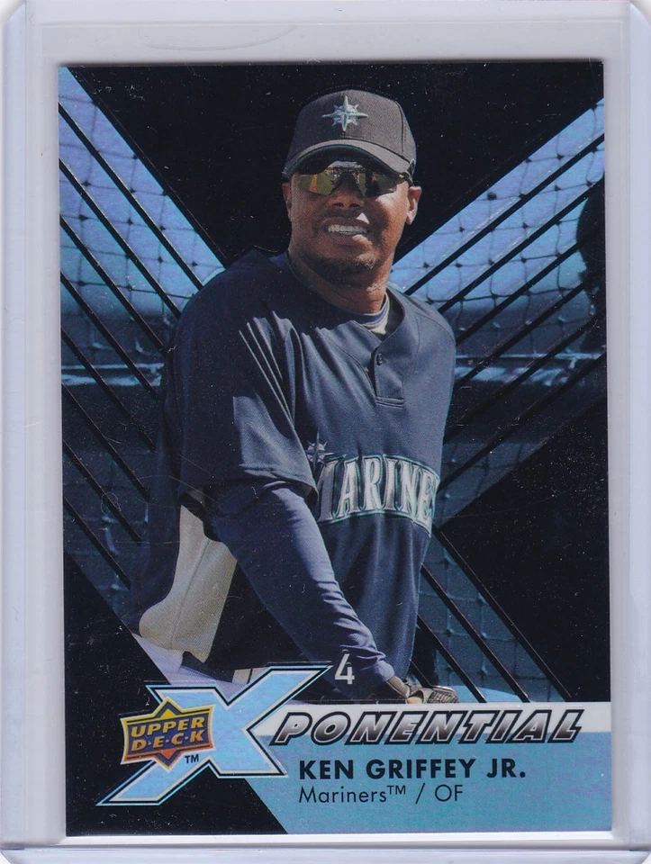 2009 Upper Deck X Ponential BB Card #X4-KG Ken Griffey Jr. Mariners - NM-Mt - Image 1 of 2