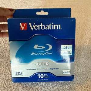 Verbatim Blu-ray Disc BD-R 25GB 6x Speed 10er Pack Spindel Blau Weiß - Bild 1 von 10