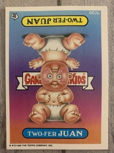 Garbage Pail Kids GPK 15th Series Two-Fer Juan Card 602b - Picture 1 of 2