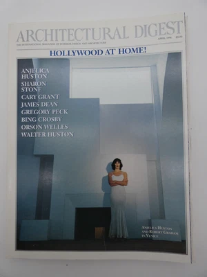 Vintage Architectural Digest April 1996 Magazine Hollywood at Home - Image 1 of 2