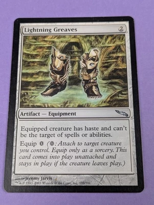 MTG Magic the Gathering: Mirrodin: Lightning Greaves #199/306 Uncommon - NM - Image 1 of 3