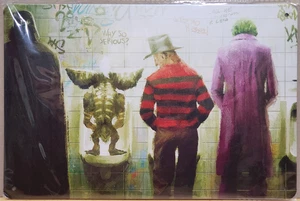 Darth Vader Gremlin Freddy Krueger Joker Blechschild Wanddekor 11,75" x 7,875" - Bild 1 von 3