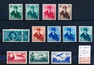 ML03708 Romania 1940 king Carol II airmail stamps fine lot MNH - Picture 1 of 1