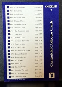 playboy card checklist #2 1996 June Centrefold Collector cards - Picture 1 of 2