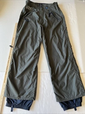 Pantalones de snowboard cuadrados para hombre pequeños grises pantalones de esquí bolsillos forrados entrepierna de 28" Foto 1 de 4