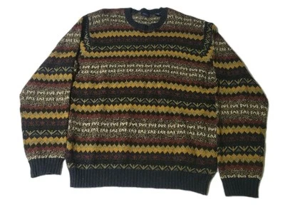 Suéter Izod De Colección Para Hombres Otoño Multicolor Talla Grande Y2K Pullover Cómodo Calidad Foto 1 de 4