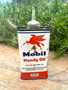 Vintage Mobil Handy Oil Tin Oiler Can - Picture 1 of 3