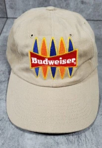 Vintage Official Budweiser Florida Hat Baseball Cap Adjustable Beige Tan - Picture 1 of 9