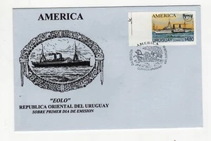 URUGUAY - UPAEP, FDC W/YVERT # 1488, IMPERFORATED, VERY RARE! - Picture 1 of 2