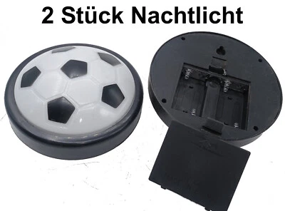 2x Nachtlicht Fußballlampe Notlicht EMWM Einschlaflicht Einschlafhilfe Dekolampe - Bild 1 von 2