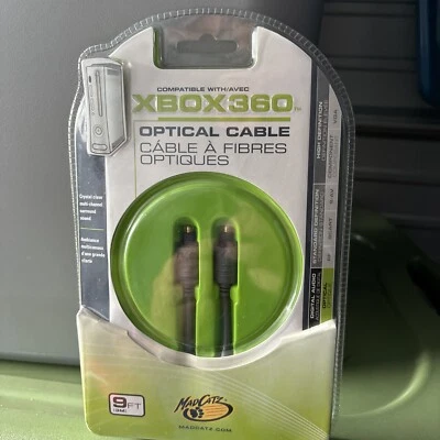 Xbox 360 Optical Cable 9 Ft Brand New In Package MadCatz - Image 1 of 2